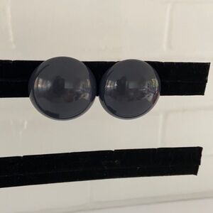 1980’s Button Earrings, Retro Button Earrings, Clip-On Earrings, Vintage Clip-On